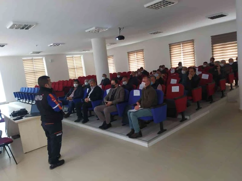 Afet eğitim çalışmalarına ağırlık
