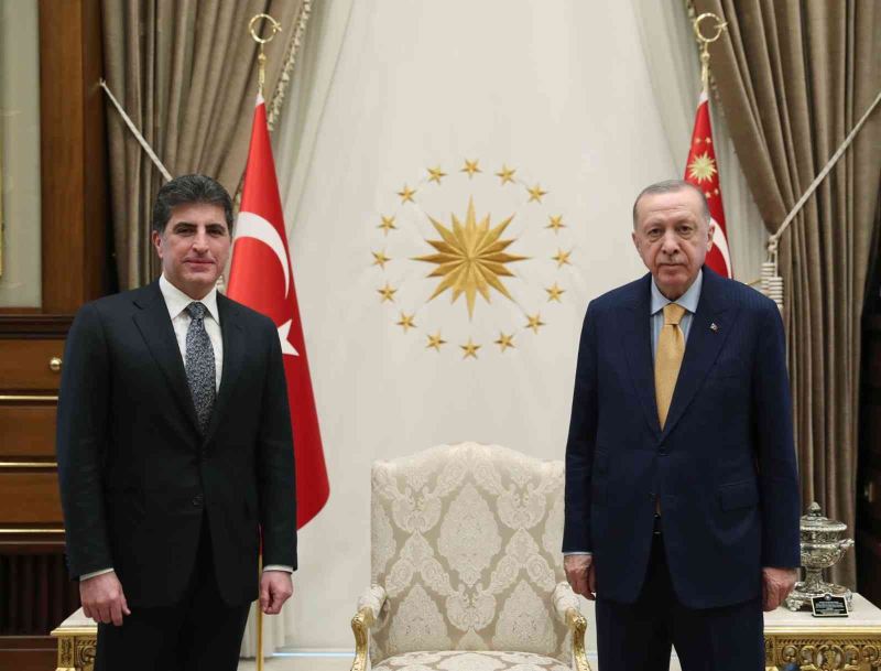 Cumhurbaşkanı Erdoğan, IKBY Başkanı Barzani’yi kabul etti
