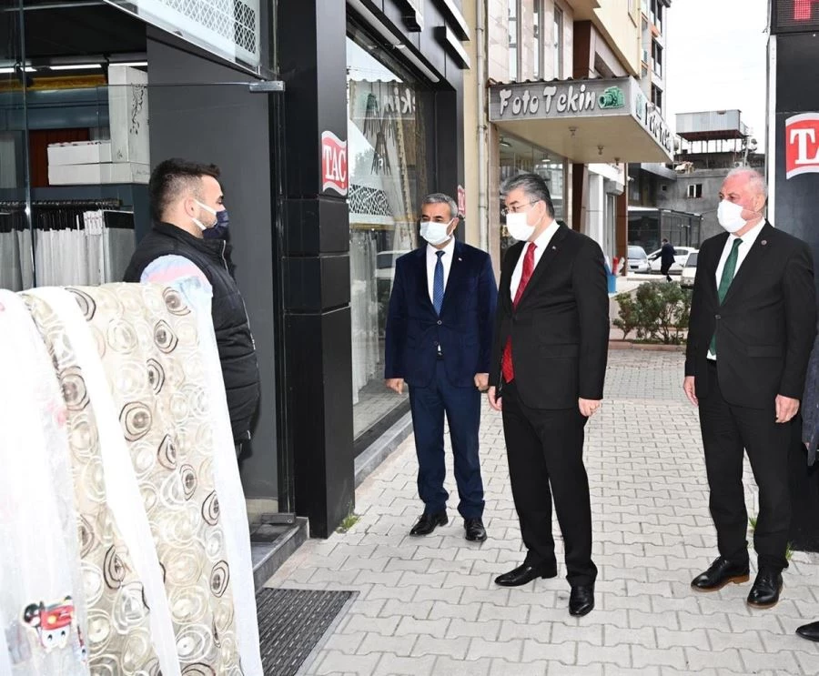 Vali Dr. Erdinç Yılmaz, Esnaflarımızı Ziyaret Etmeye Devam Ediyor