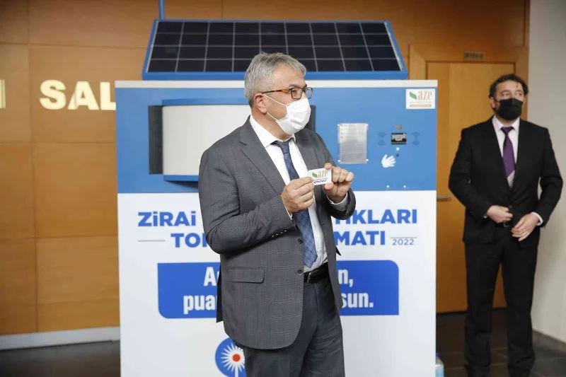 Zirai ambalaj atıkları toplama otomatı hizmete girecek
