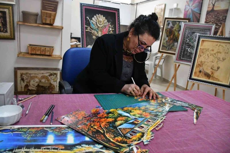 Hobisiyle 4 çocuğunu okuttu, şimdi atölye kurup patron oldu
