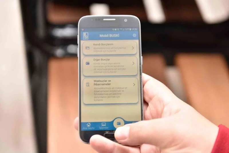 BUSKİ ‘cep’te
