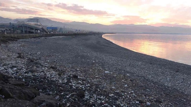 Deniz geri çekildi, 40 yıl önceki kumsal alan tekrar ortaya çıktı
