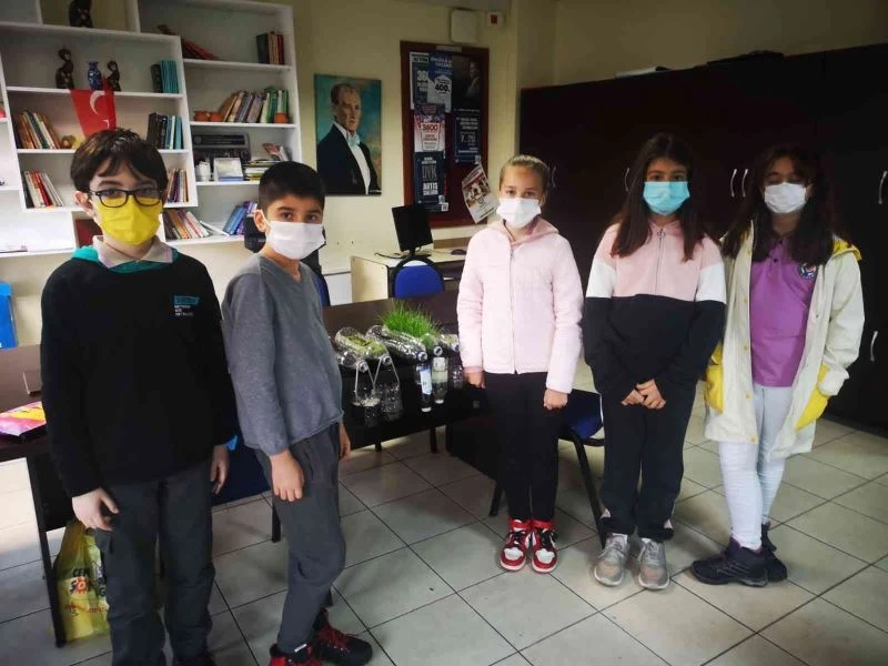 Öğrencilere doğal afetler deneylerle anlatıldı
