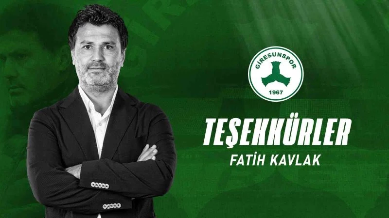 GZT Giresunspor’da Sportif Direktör Fatih Kavlak ile yollar ayrıldı

