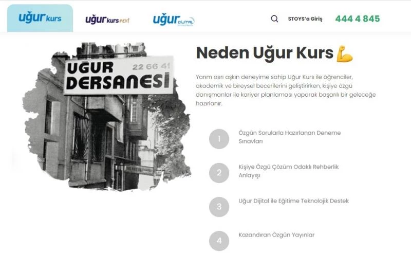 Uğur Kurs web sitesi yeni yüzü ile yayında
