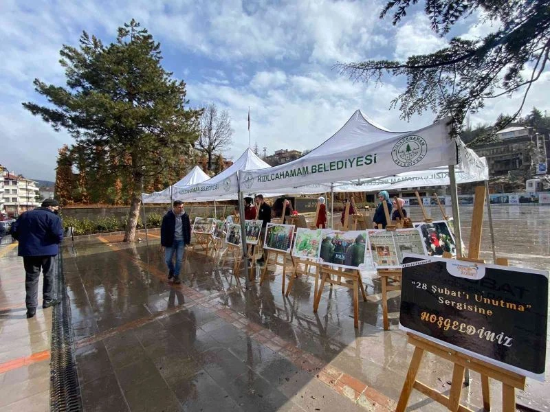 Kızılcahamam’da “28 Şubat’ı Unutma” sergisi açıldı
