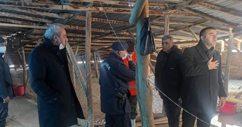 Elazığ’da evin çatısı biriken kar nedeniyle   çöktü
