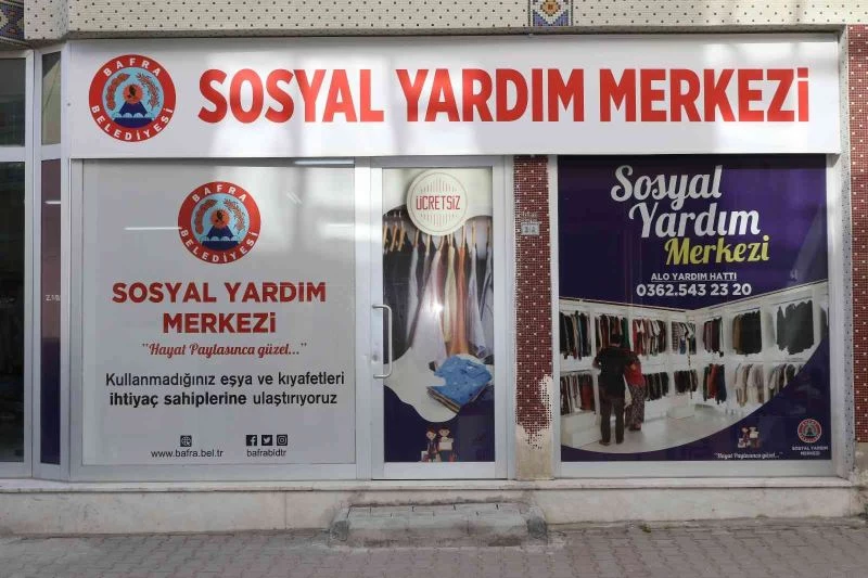 Bafra Sosyal Yardım Merkezi ihtiyaç sahiplerinin yanındı
