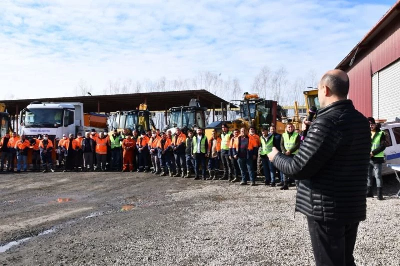 Başkan Kılıç’tan 154 personele ‘kar’ teşekkürü
