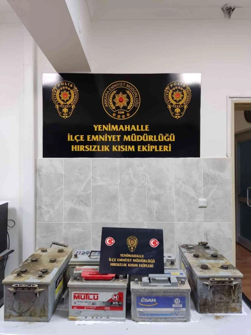 Ankara’da akü hırsızı 150 saatlik kamera izleme ve iz sürme çalışmalarıyla kıskıvrak yakalandı
