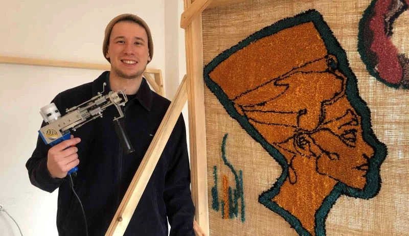 Genç iç mimardan mesleğindeki eksikliğe ’Tufting’ çözümü
