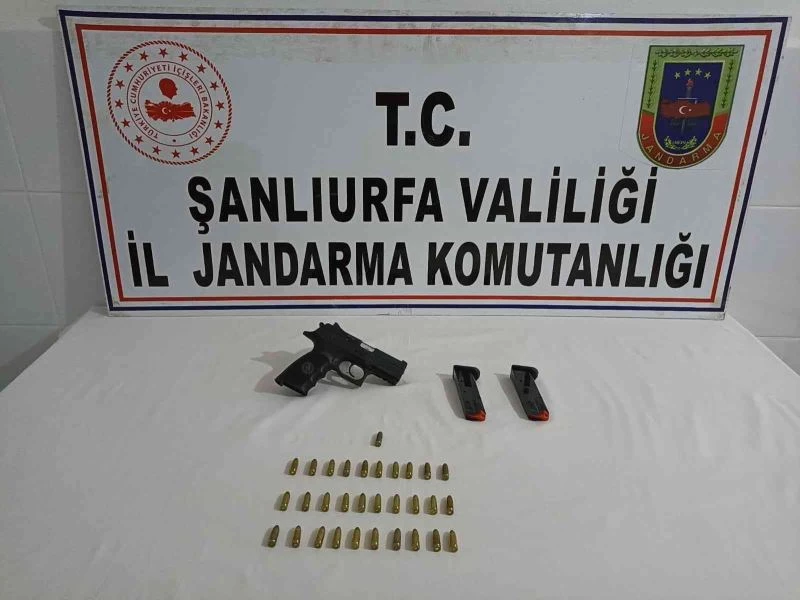 Suruç’ta ruhsatsız tabanca ele geçirildi
