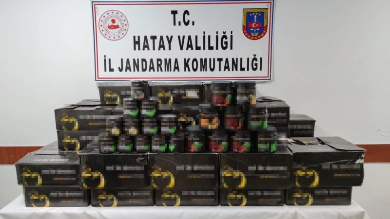 Hatay’da 258 kilogram kaçak nargile tütünü ele geçirildi
