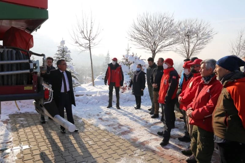 Gönüllülere orman yangını eğitimi
