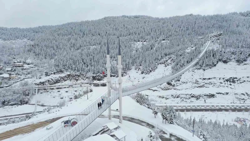 Yaz aylarında ziyaretçi akınına uğrayan asma köprü çöktü
