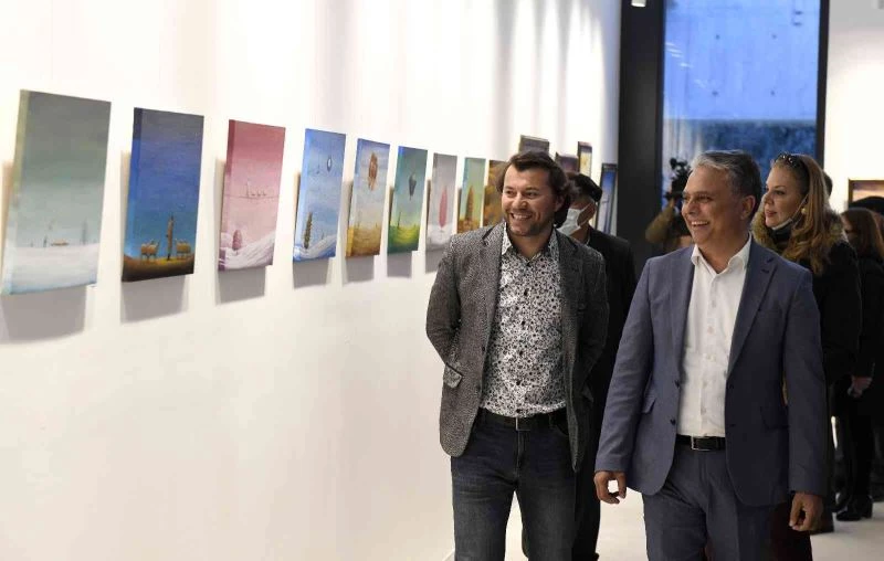 Çoban ressam, çevre kirliliğini resimleriyle anlattı
