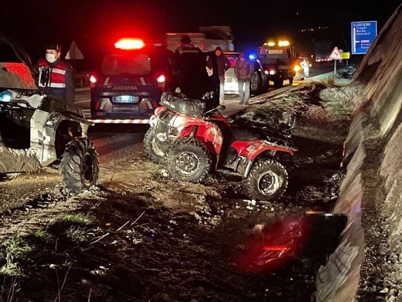 Arkadaşının aracını çekerken ATV ile kanala uçan sürücü hayatını kaybetti
