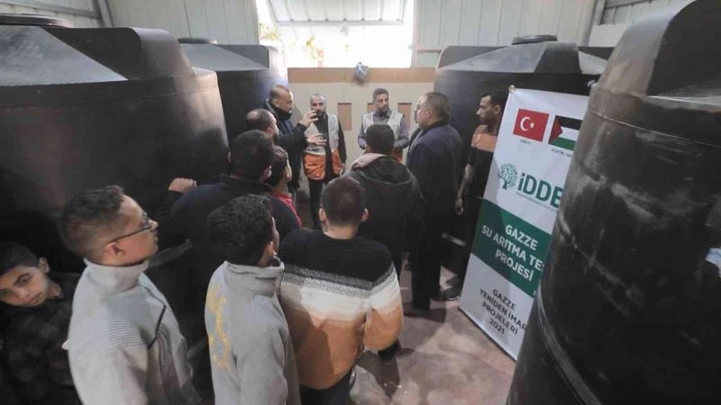 Yüzbinlerce Filistinli temiz suya kavuştu
