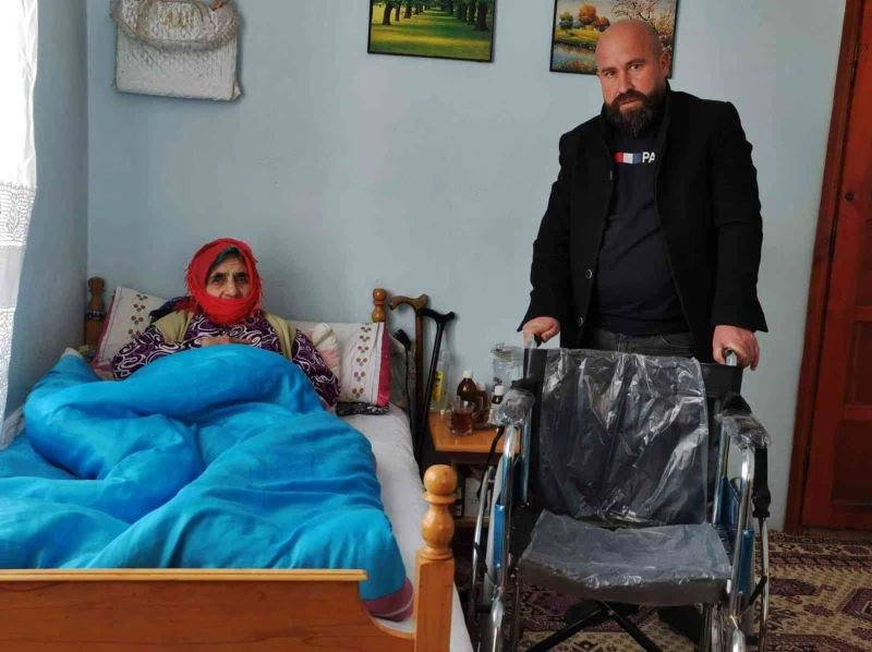 6 yıldır yürüyemeyen 70 yaşındaki hasta tekerlekli sandalyeye kavuştu
