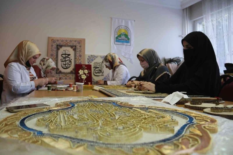 Tatvanlı kadınlar filografi kursunda şaheserler üretiyor
