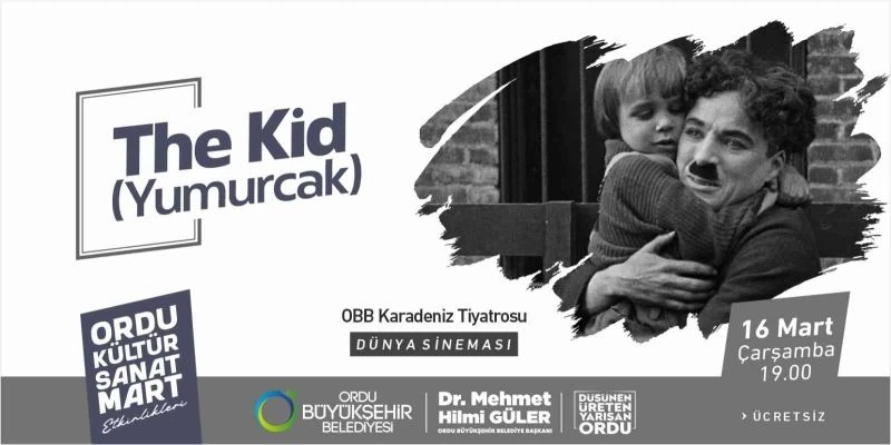 Charles Chaplin OBBKT perdesinde
