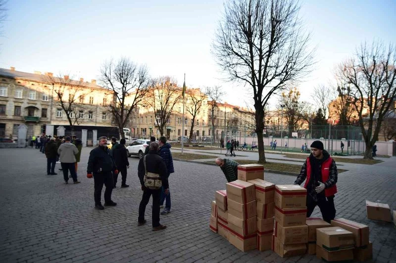 Lviv’de okul yardım merkezine dönüştürüldü
