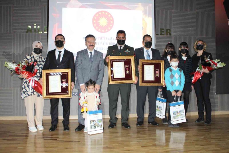 Aydın’da 3 gaziye Devlet Övünç Madalya Beratı takdim edildi
