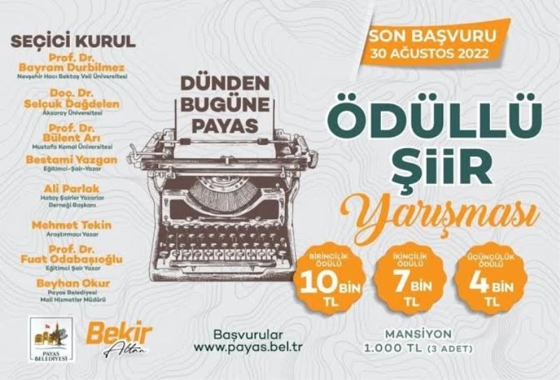 Payas belediyesinin ilçe oluşunun 10. yılına özel sanat yarışması
