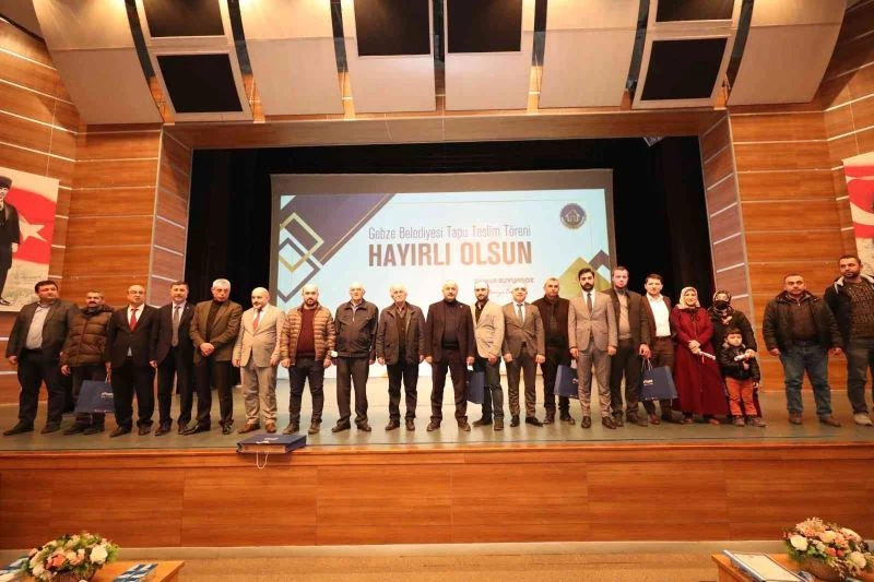 Kocaeli’de 740 hak sahibi tapularına kavuştu
