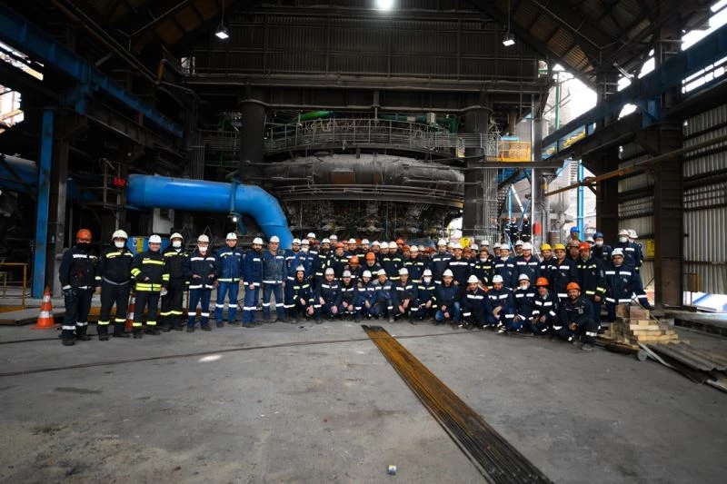 18 milyon dolarlık yatırım yapılan yüksek fırın programlanan tarihten önce faaliyete alındı
