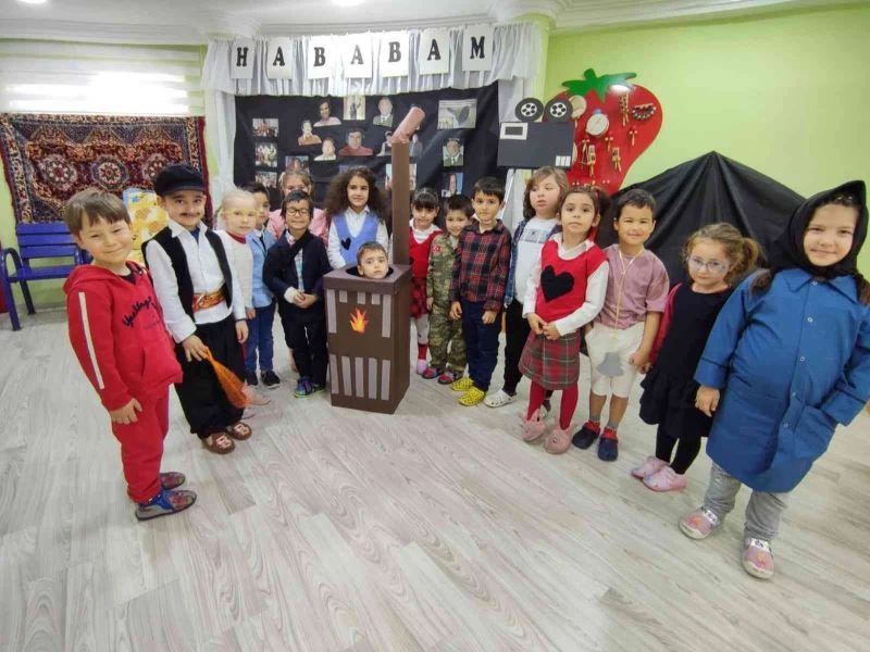 Anaokulu öğrencilerinden ’Hababam’ canlandırması
