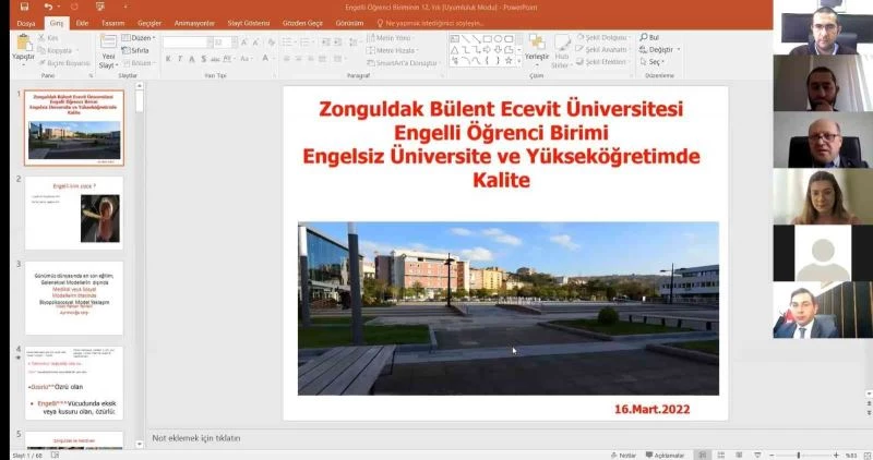 ZBEÜ’de engelsiz üniversite ve yükseköğretimde kalite konuşuldu
