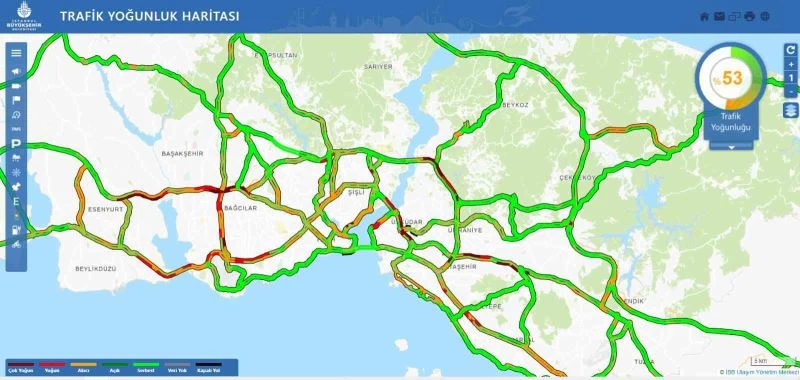 İstanbul’da  kar yağışı aralıklarla devam diyor
