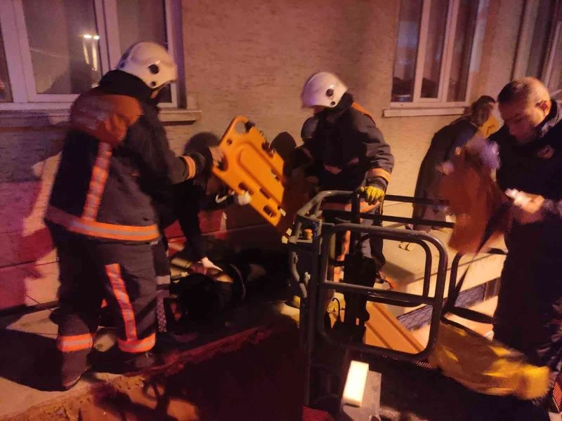 Yangın paniği az daha canından ediyordu
