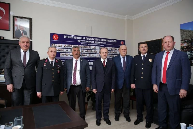 Vali Epcim, Muhtarlar Derneğini ziyaret etti
