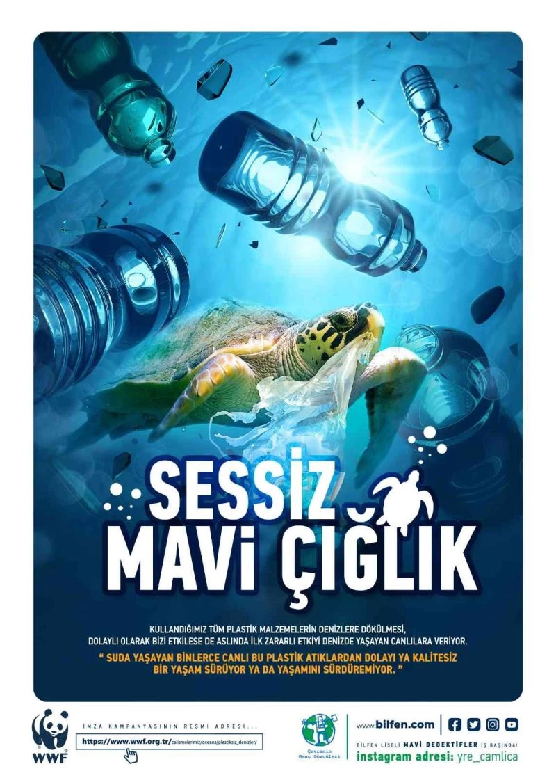 Liseli gençlerden ’sessiz mavi çığlık’
