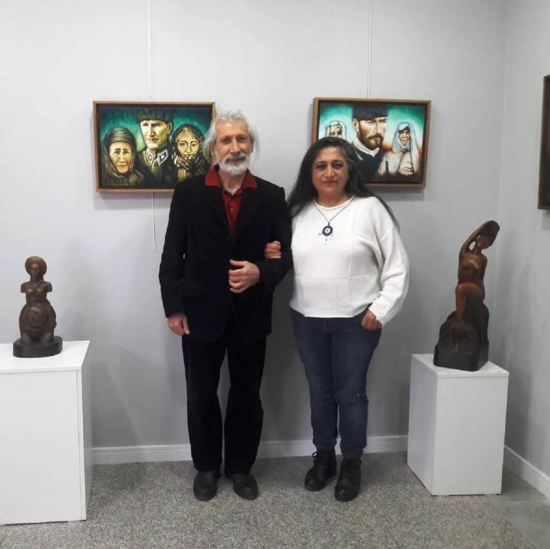 Karaşah çiftinden “Kadınlar Resim-Heykel Sergisi”
