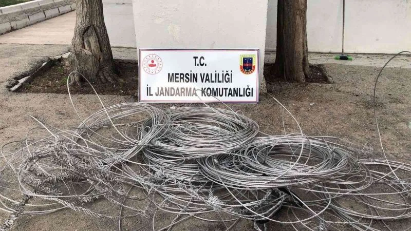Elektrik teli hırsızları yakalandı

