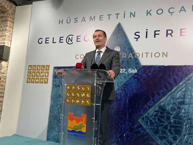 Hüsamettin Koçan’ın ‘Geleneğin Şifreleri-Geleceğin Şifreleri’ sergisi açıldı

