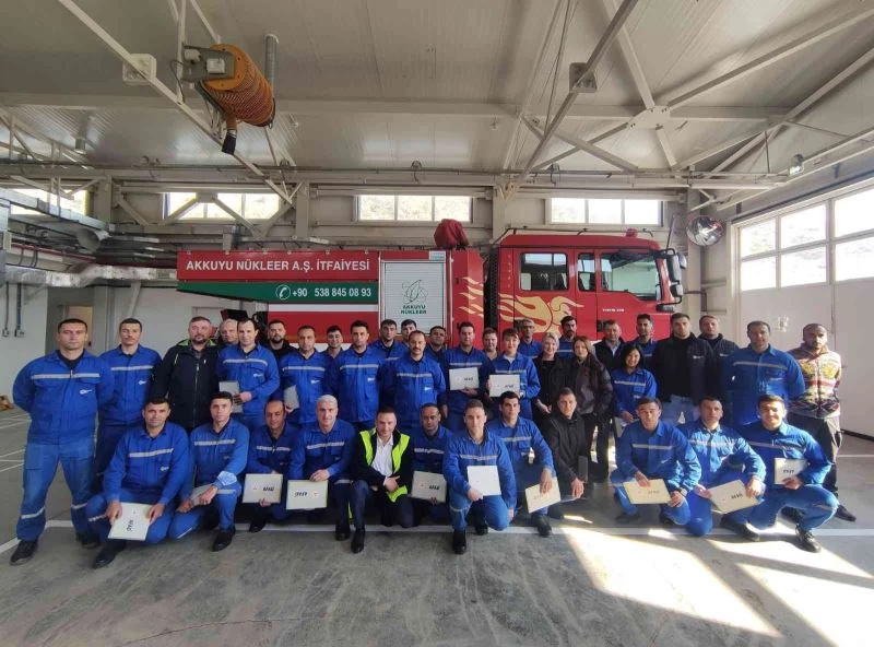 Akkuyu Nükleer A.Ş. itfaiyecilerine AFAD’dan teşekkür belgesi
