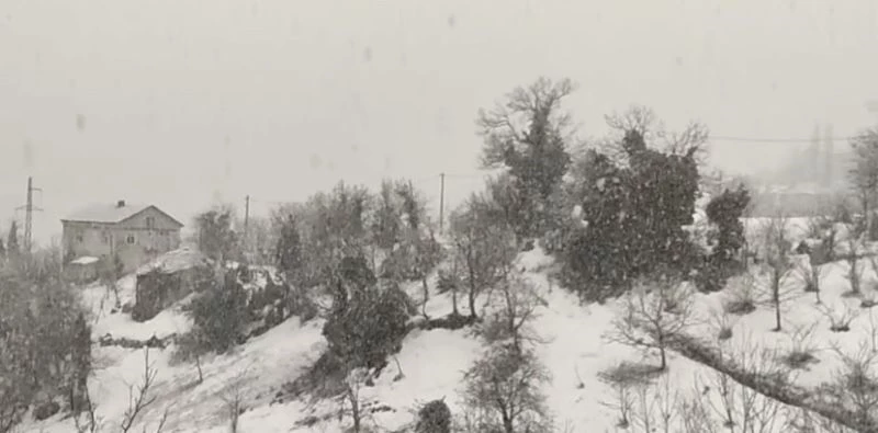 Kar yağışı sonrası kart postallık manzaralar oluştu
