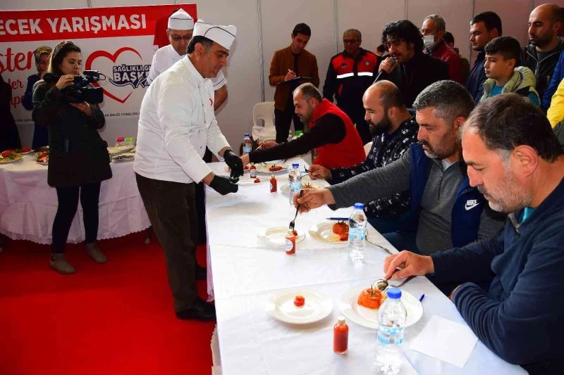 Çiftçi kadınlar yamak yaptı, başpehlivanlar puan verdi
