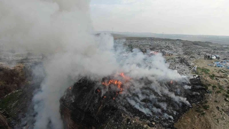 Safranbolu çöplüğünde yangın çıktı
