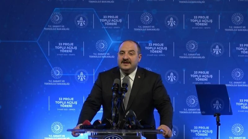 Bakan Varank, Isparta’da 77 milyon lira bütçeli 33 projenin açılışını yaptı
