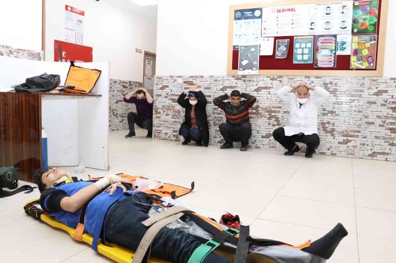 Kahramanmaraş’ta 6.4’lük deprem tatbikatı
