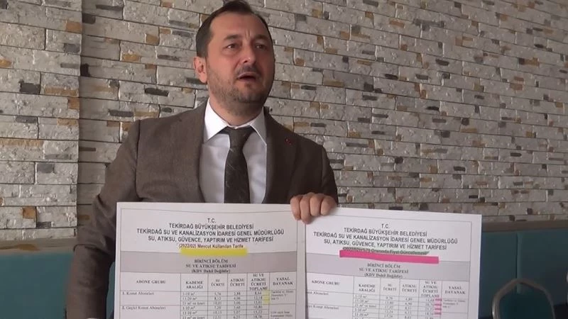 Suya yüzde 70 zam teklifi, Başkanın sosyal medya paylaşımıyla geri tepti
