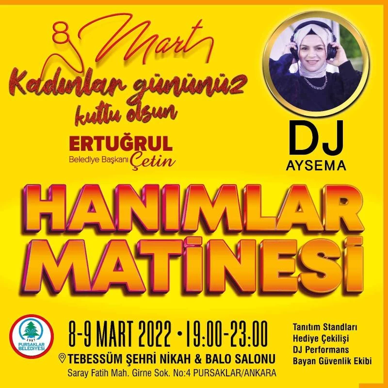 Pursaklar Belediyesinden “Hanımlar Matinesi”
