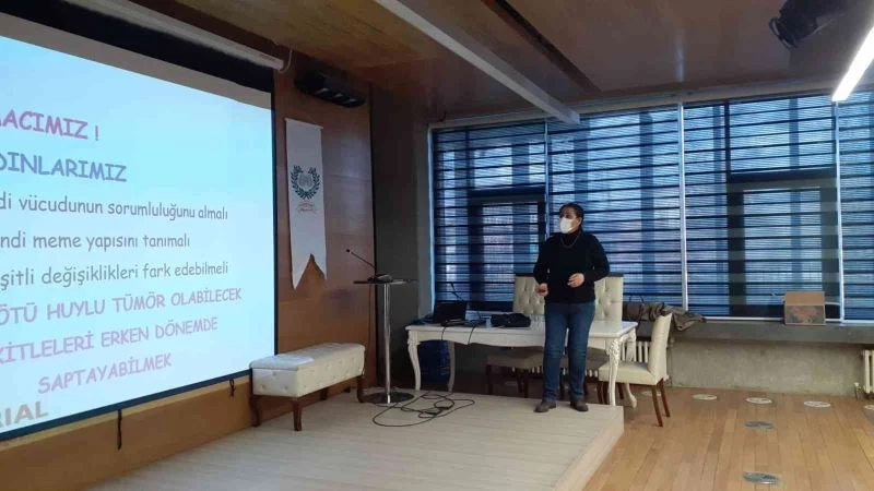 Yenişehir Belediyesi personeline kanserde erken teşhis anlatıldı
