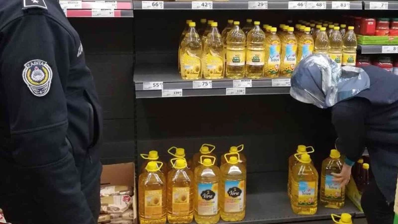 Kırıkkale’deki marketlerde fiyat etiketi ve stok denetimi
